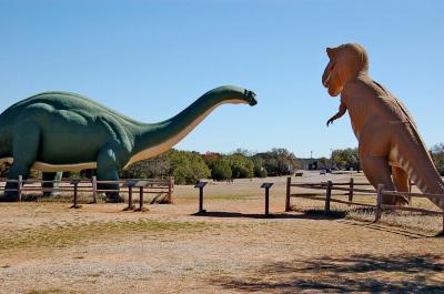 Dinosaur Models welcome park visitors